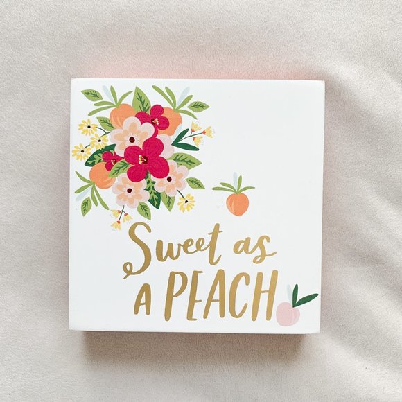 Sweet as a Peach Decor Art